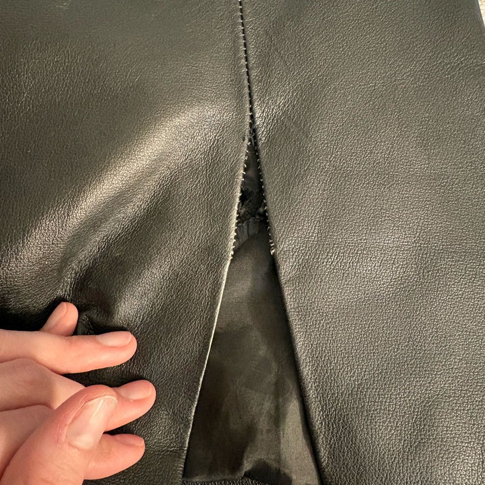 David Benjamin Black Leather Sequin Sleeveless Co… - image 7